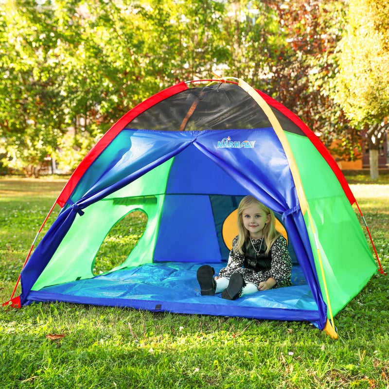 NARMAYÂ® Play Tent Easy Fun Dome Tent for Kids Indoor/Outdoor Fun - 60 x 60 x 44 inch - Image 3